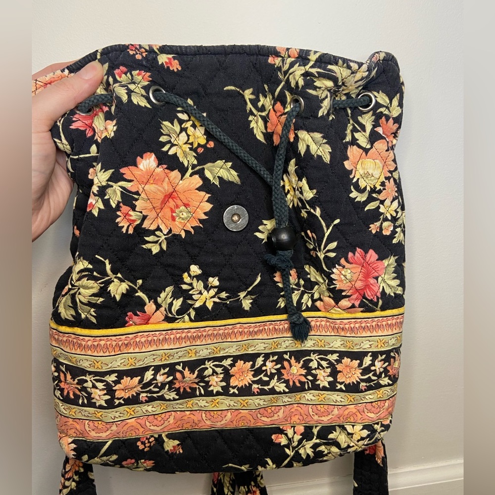 Floral drawstring backpack - Picture 4 of 4